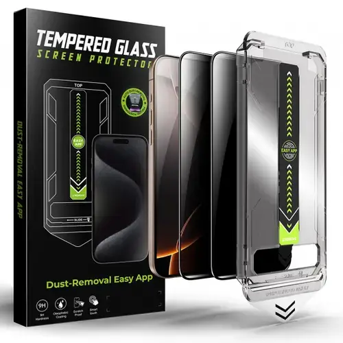 Folie de protectie Ecran Privacy Techsuit TitanGlass pentru Apple iPhone 12 Pro Max, Sticla Securizata, Full Glue, Set 2 bucati