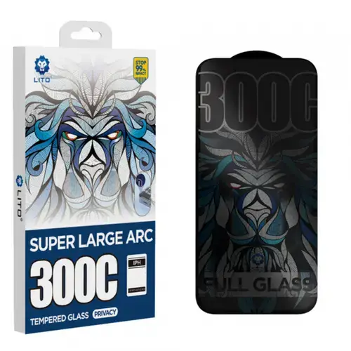 Folie de protectie Ecran Privacy Lito D+ Max 300C pentru Apple iPhone Air, Sticla Securizata, Full Glue