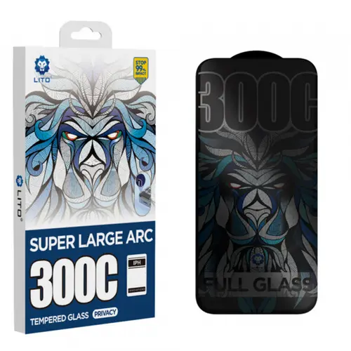Folie de protectie Ecran Privacy Lito D+ Max 300C pentru Apple iPhone Air, Sticla Securizata, Full Glue