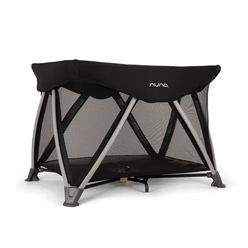 Patut pliant Nuna SENA Aire Caviar, 0 - 15kg,  geanta de transport, Negru