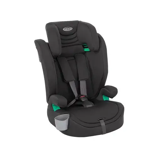 Scaun auto Graco Eldura Midnight, 76-150 cm, certificat R129, 0 - 12 ani, Negru