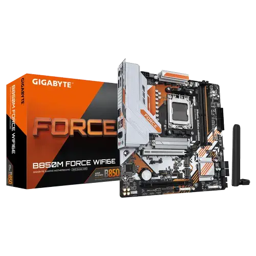 Placa de baza GIGABYTE B850M FORCE WIFI 6E, AMD B850, AM5, DDR5, mATX