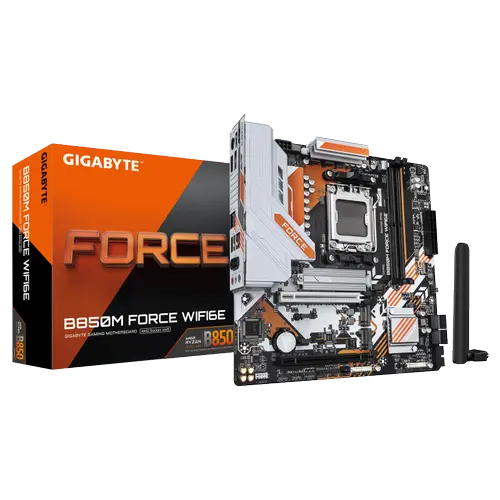 Placa de baza GIGABYTE B850M FORCE WIFI 6E, AMD B850, AM5, DDR5, mATX