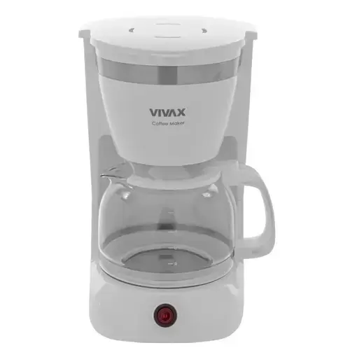 Cafetiera Vivax CM-08127W, 800W, 1.2 L, functie antipicurare, mentinere temperatura, filtru detasabil, Alb