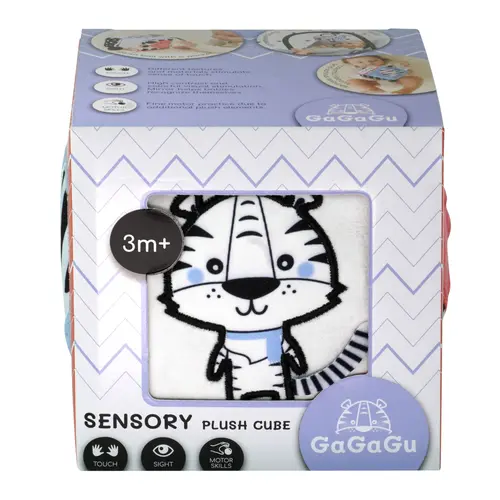 Cub senzorial de plus GaGaGu, cu activitati, 10 cm
