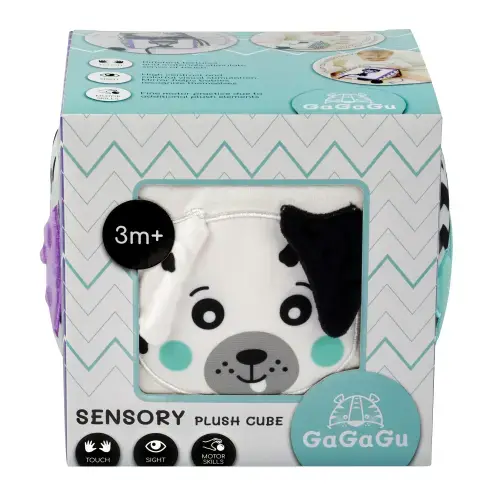 Cub senzorial de plus GaGaGu, cu activitati, 15 cm