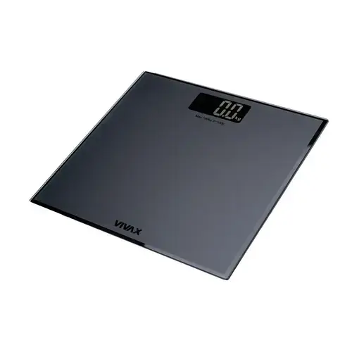 Cantar pentru baie Vivax PS-157BM, 180 Kg, sticla, Negru