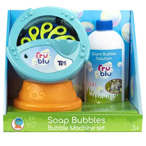 Set baloane de sapun Fru Blu - Bubble machine, cu solutie baloane 400 ml