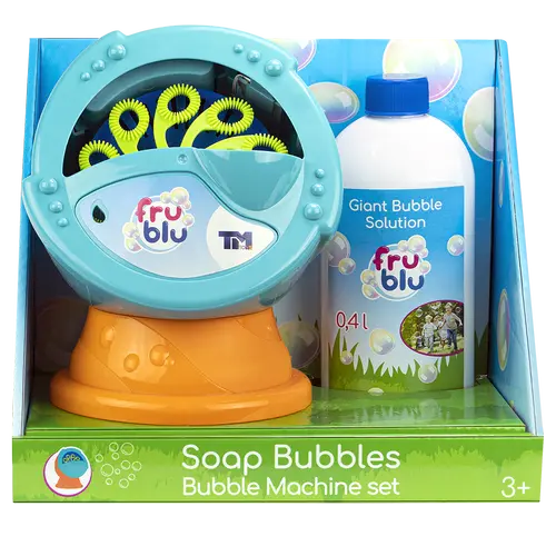 Set baloane de sapun Fru Blu - Bubble machine, cu solutie baloane 400 ml