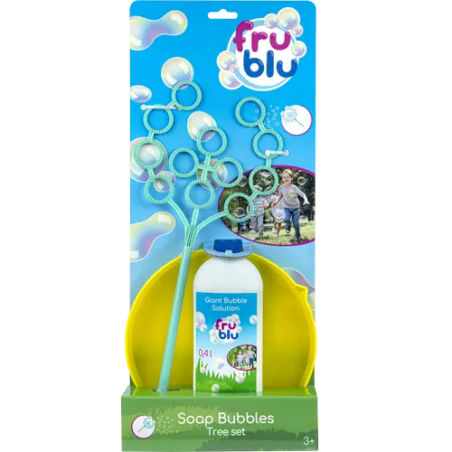 Set baloane de sapun Fru Blu - Tree set, cu solutie baloane 400 ml