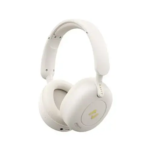 Casti wireless HAVIT H655BT, Bluetooth 5.3, Bej