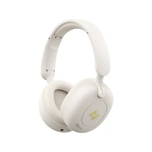 Casti wireless HAVIT H655BT, Bluetooth 5.3, Bej