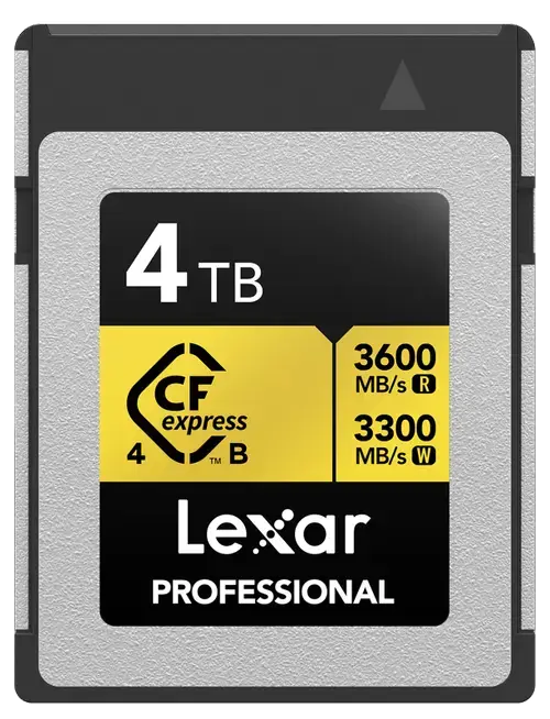 Card de memorie Lexar CFexpress 4.0 Pro Gold LCXEXPR004T-RNENG, 4TB, PCIe 4.0 x2, CFexpress Type-B