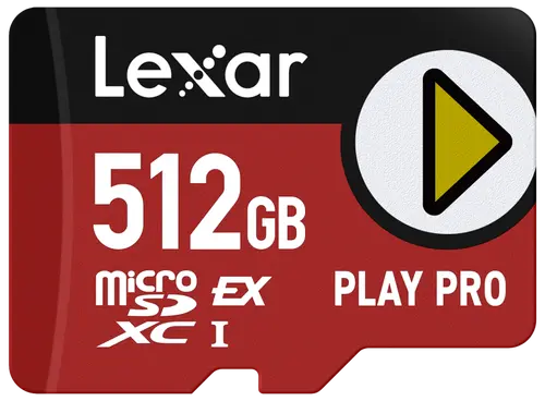 Card de memorie Lexar Play Pro Express 7.1 LMSXPS0512G-BNNNG, 512GB, microSDXC, USH-I U3, V30, Clasa 10