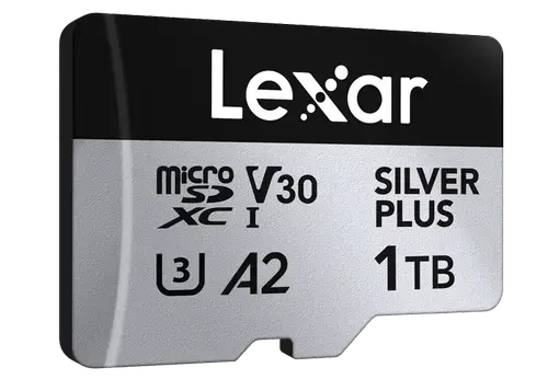 Card de memorie Lexar Silver Plus 1066x LMSSIPL001T-BNANG, 1TB, microSDXC, UHS-I U3, A2, 4K, V30