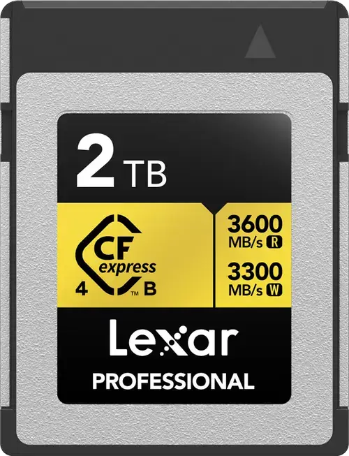 Card de memorie Lexar CFexpress 4.0 Pro Gold LCXEXP4002T-RNENG, 2TB, PCIe 4.0 x2, CFexpress Type-B