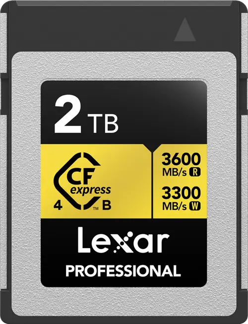 Card de memorie Lexar CFexpress 4.0 Pro Gold LCXEXP4002T-RNENG, 2TB, PCIe 4.0 x2, CFexpress Type-B