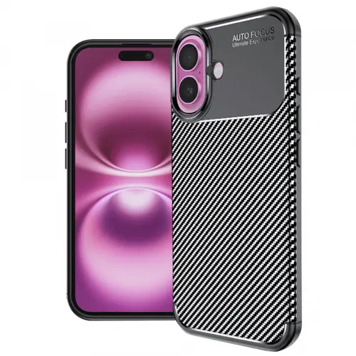 Husa pentru Apple iPhone 16 Plus, Techsuit, CarbonFiber