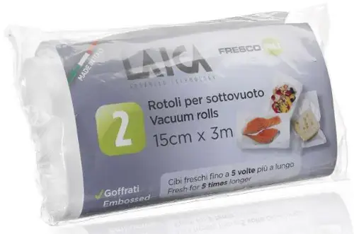 Role pentru vidarea alimentelor Laica  VT3514, 15 x 300 cm, Set 2 role