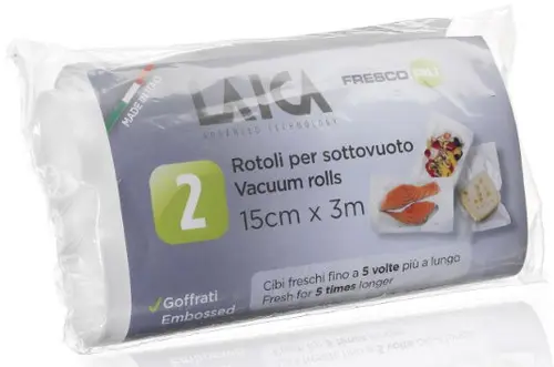 Role pentru vidarea alimentelor Laica  VT3514, 15 x 300 cm, Set 2 role