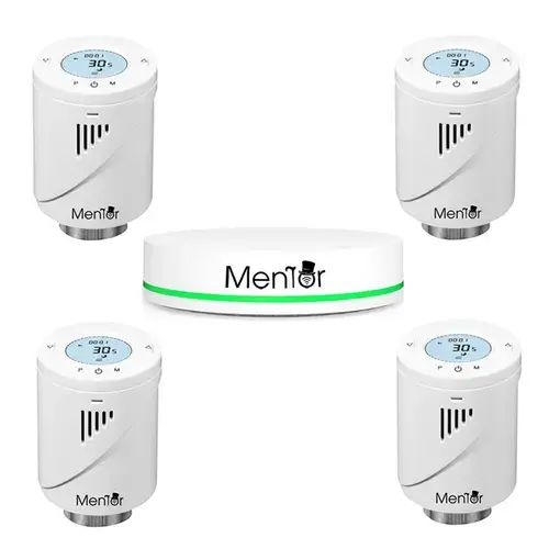 Kit Cap Termostatic pt calorifer si HUB Smart Mentor 4.1 ZigBee