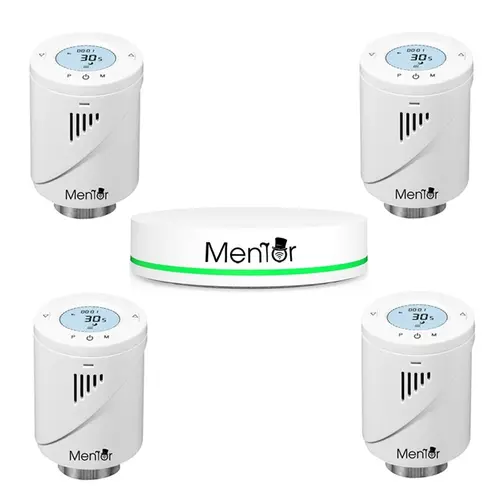Kit Cap Termostatic pt calorifer si HUB Smart Mentor 4.1 ZigBee
