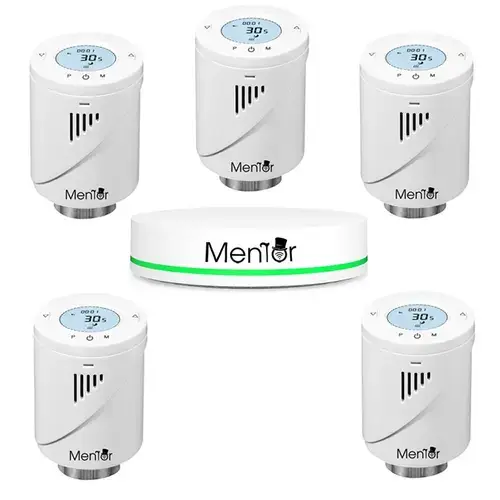 Kit Cap Termostatic pt calorifer si HUB Smart Mentor 5.1 ZigBee