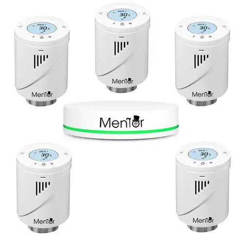 Kit Cap Termostatic pt calorifer si HUB Smart Mentor 5.1 ZigBee