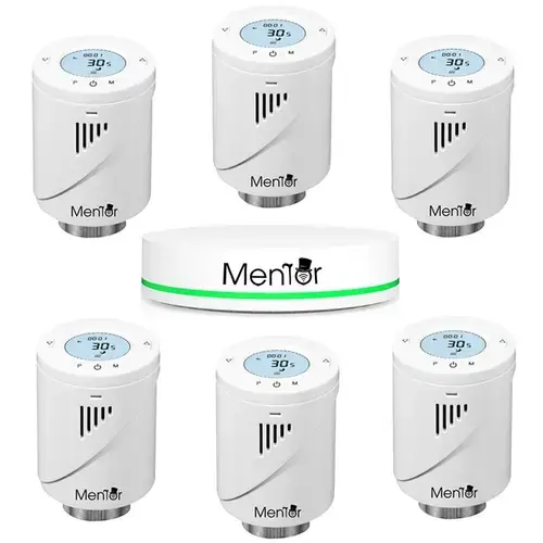 Kit Cap Termostatic pt calorifer si HUB Smart Mentor 6.1 ZigBee