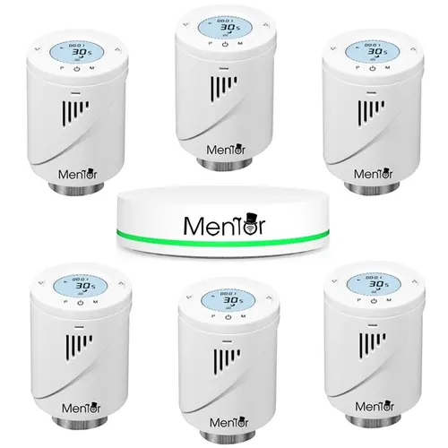 Kit Cap Termostatic pt calorifer si HUB Smart Mentor 6.1 ZigBee