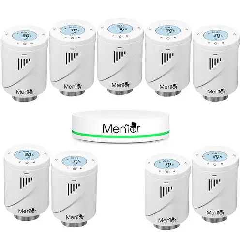 Kit Cap Termostatic pt calorifer si HUB Smart Mentor 9.1 ZigBee
