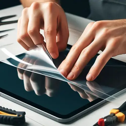 Serviciu montaj folie silicon tableta pana in 10.9 inch
