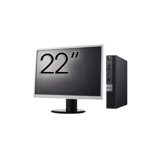Calculator Sistem PC Refurbished Pachet Calculator refurbished DELL OptiPlex 5060 Mini PC, Intel Core i5-8500T 2.10-3.50GHz, 16GB DDR4, 512GB SSD + Monitor 22"