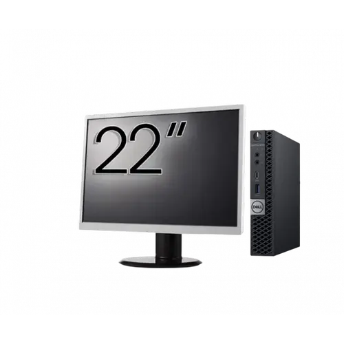 Calculator Sistem PC Refurbished Pachet Calculator refurbished DELL OptiPlex 5060 Mini PC, Intel Core i5-8500T 2.10-3.50GHz, 8GB DDR4, 256GB SSD + Monitor 22"