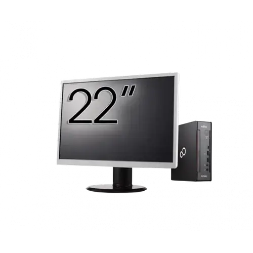 Calculator Sistem PC Refurbished Pachet Calculator refurbished Fujitsu Esprimo Q958 Mini PC, Intel Core i5-8400 2.80 - 4.00GHz, 8GB DDR4, 256GB SSD + Monitor 22"