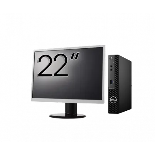 Calculator Sistem PC Refurbished Pachet Calculator refurbished DELL OptiPlex 3090 Mini PC, Intel Core i3-10105T 3.00 - 3.90GHz, 8GB DDR4, 256GB SSD + Monitor 22"