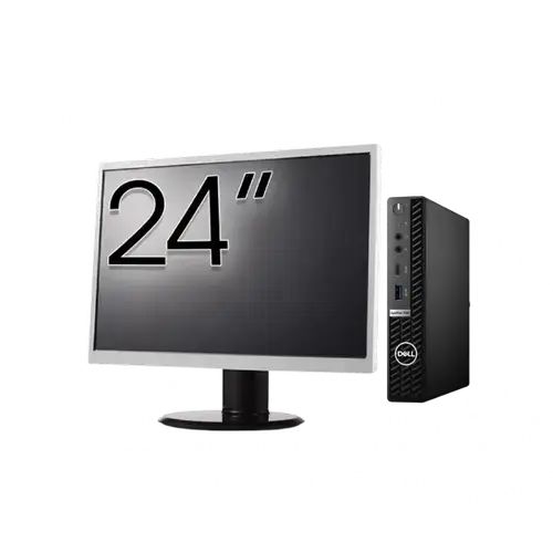 Calculator Sistem PC Refurbished Pachet Calculator refurbished DELL OptiPlex 7080 Mini PC, Intel Core i5-10500T 2.30 - 3.80GHz, 8GB DDR4, 256GB SSD + Monitor 24"