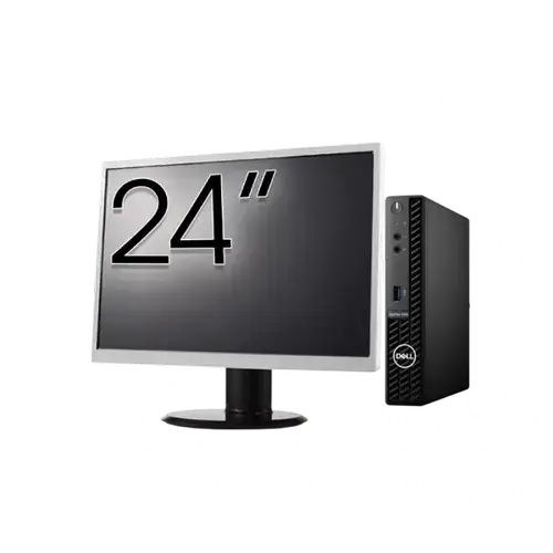Calculator Sistem PC Refurbished Pachet Calculator refurbished DELL OptiPlex 3090 Mini PC, Intel Core i3-10105T 3.00 - 3.90GHz, 8GB DDR4, 256GB SSD + Monitor 24"