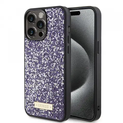 Husa pentru Apple iPhone 15 Pro Max, Guess, Rhinestone Metal Logo