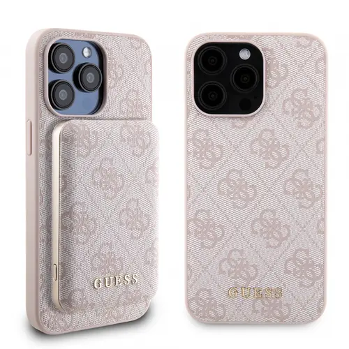 Husa MagSafe pentru Apple iPhone 15 Pro Max, Guess, Powerbank 4G Metal Logo