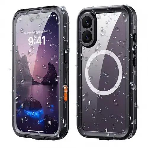 Husa Waterproof pentru Apple iPhone 17, ShellBox, Neagra