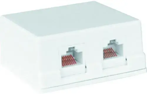Priza Dubla OEM TEL0031, UTP, CAT.5