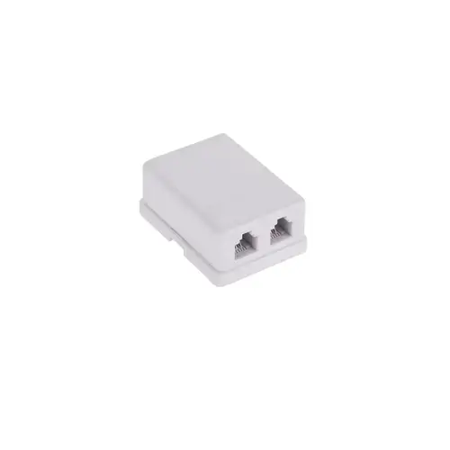 Priza telefon 6P4C dubla, TEL0020