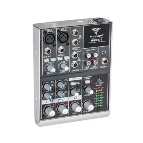 Mixer audio Azusa, 4 canale, 8 W