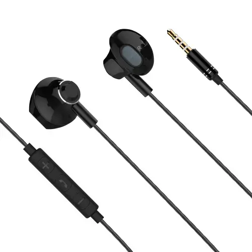Casti in ear cu fir Kruger&Matz B2 cu microfon KMPB2, negru