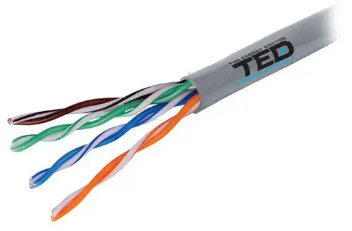 Cablu UTP TED Electric KAB-TED4, CAT 5, Cupru, 305 m