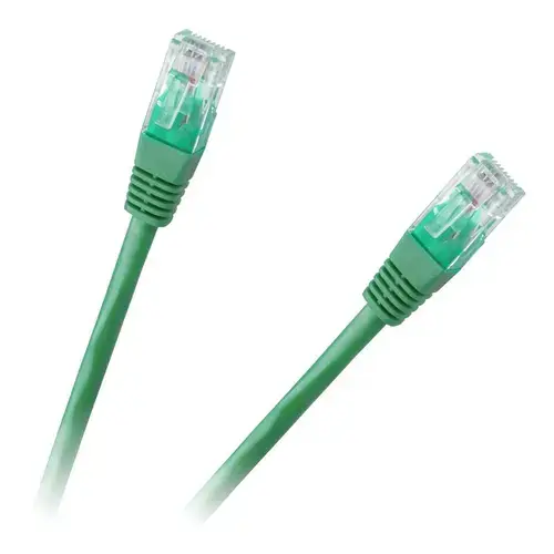 Cablu UTP CAT 6E CCA verde 1.5 m