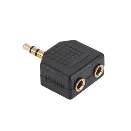 Adaptor Jack 3.5mm tata - 2 x Jack 3.5mm mama