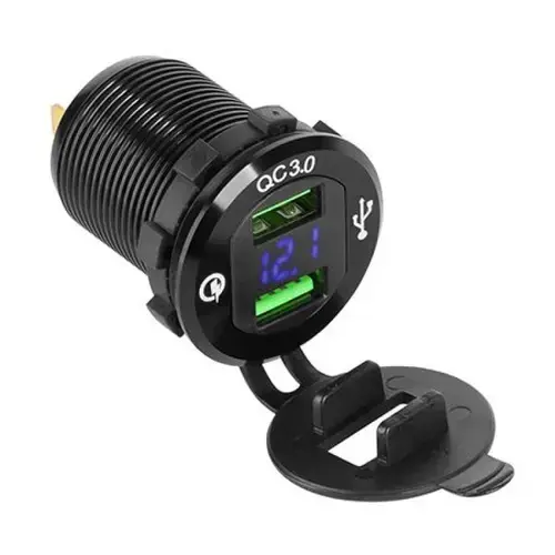 Mufa auto pentru incarcare, 2 x USB, 3000 mAh, incarcare rapida.