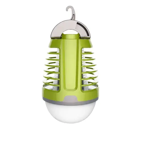 Felinar Led 2in1, Platinet 44890, cu UV anti-insecte, 2000mAh litiu, 70 lm, IP44, verde